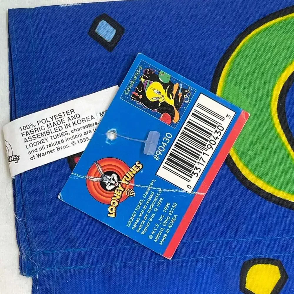 Vintage 1999 Looney Tunes Tweety Bird Celebwate Party Banner NWT